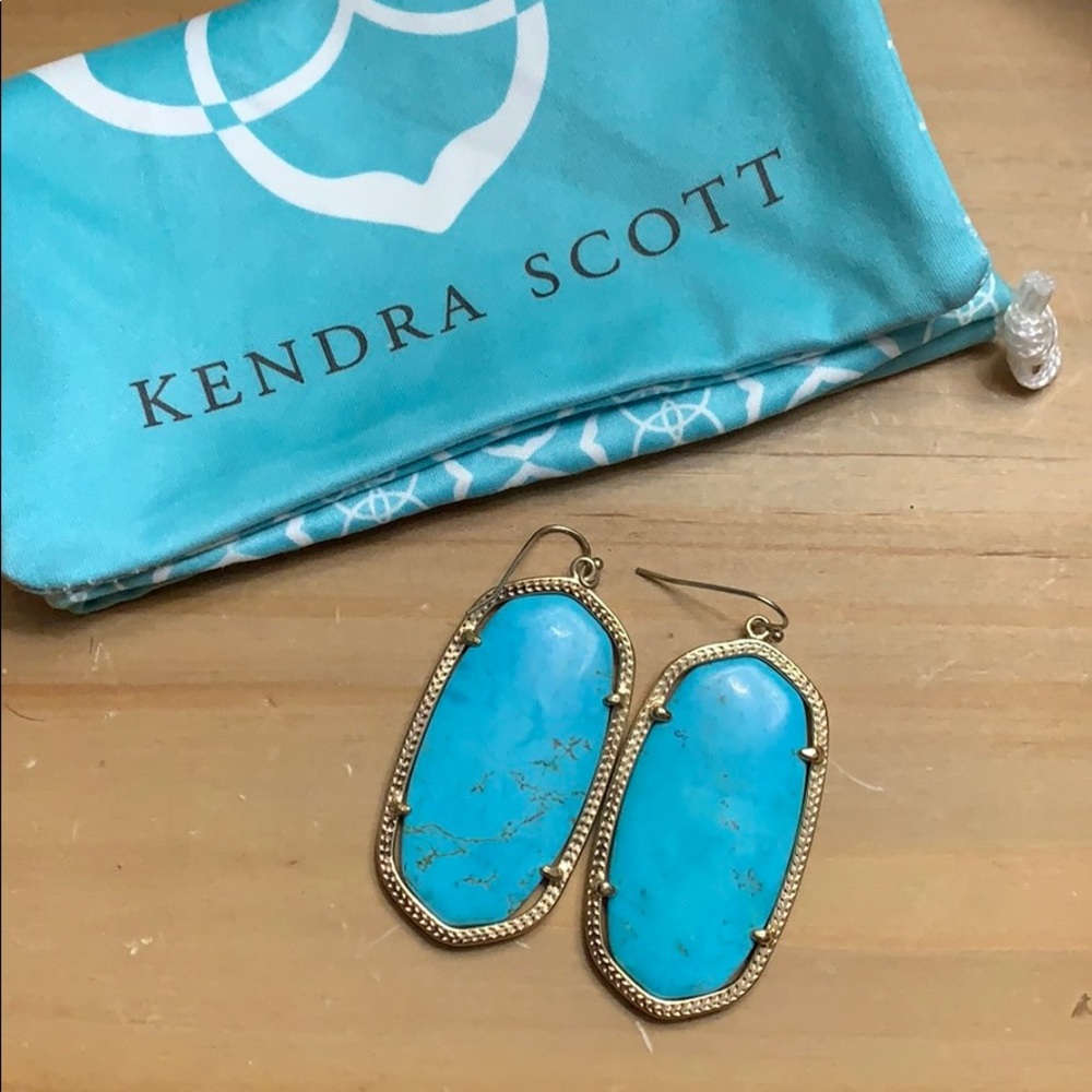 Kendra Scott turquoise earrings